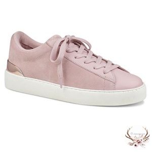 Nine West Pink Rose Gold Suede Sneaker NWOB